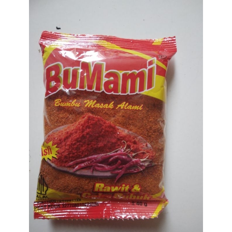 

Rawit dan Cabe Bubuk BuMami Kemasan 40 Gram