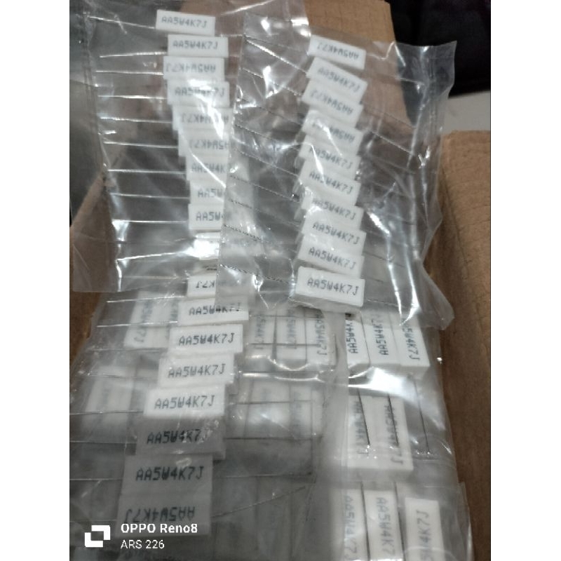 10 pcs R kapur 5W 4k7