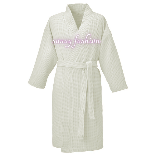 Kimono Handuk Bathrobe waffle Jumbo LD-130 Panjang-115||Waffle Kimono Hotel Spa||Waffle Premium Baju