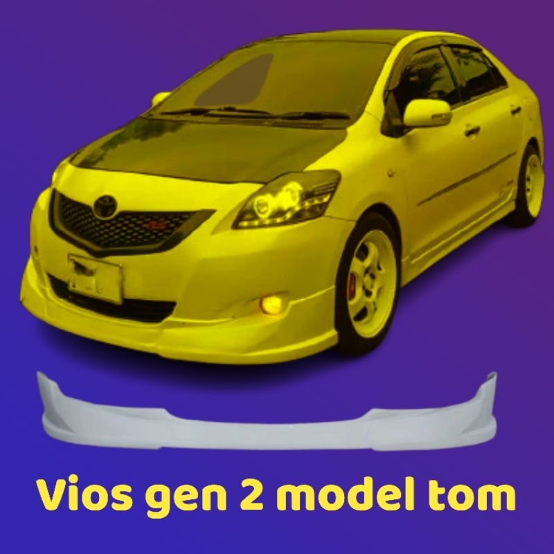 bodykit Vios gen 2 model tom bagian depan saja