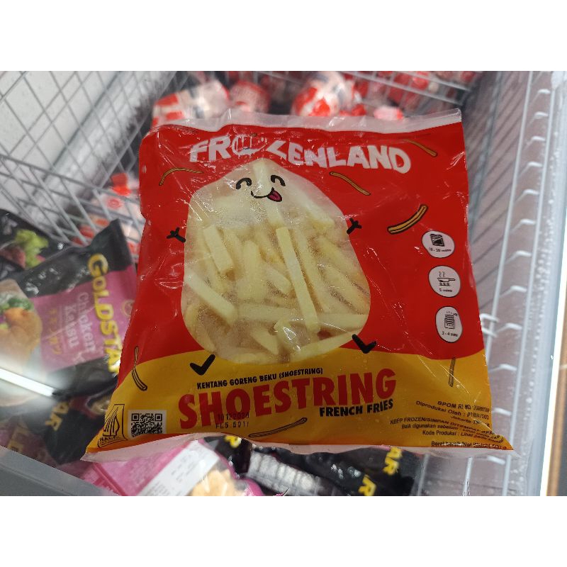 

KENTANG GORENG FROZENLAND SHOESTRING/FROZENLAND FRENCH FRIES 500 GR