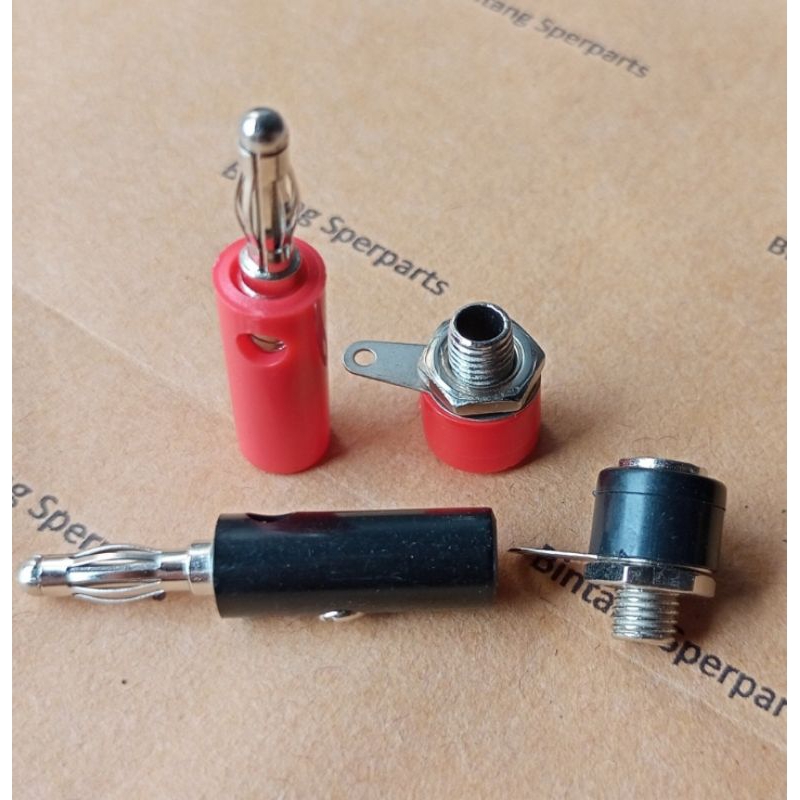 SOKET BANANA SATU PASANG JACK SOKET BANANA JACK BANANA SOKET BANANA COLOKAN SPEAKER