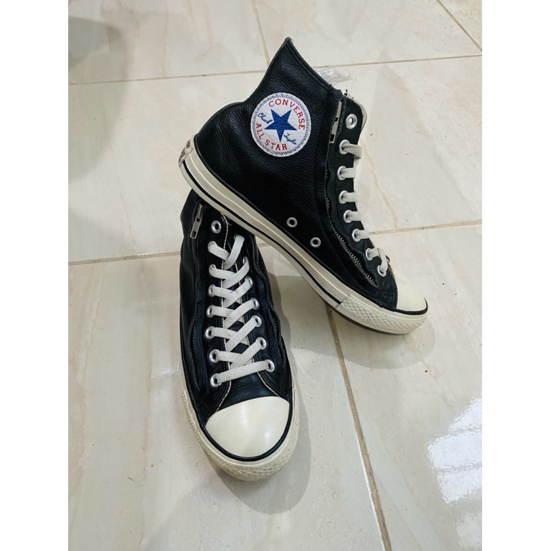 Converse Double Zipper Leather