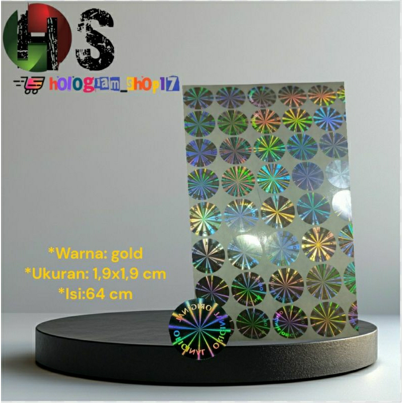 stiker hologram mirror