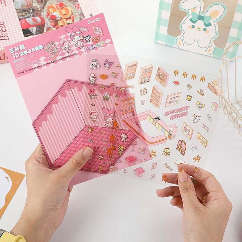 

Stiker Anak 3D Sticker Motif Lucu Dekorasi Motif Mainan Anak Korea