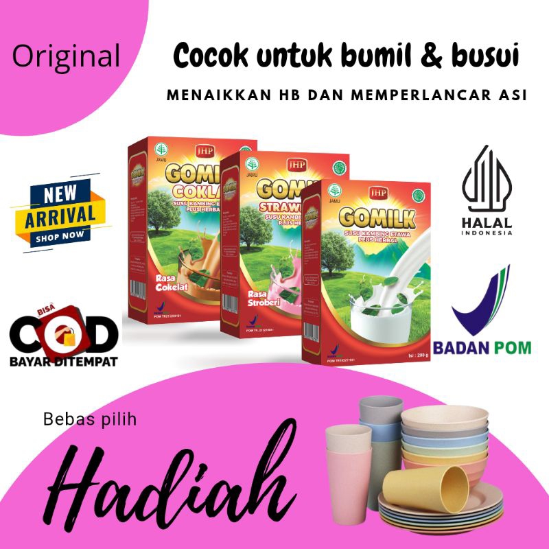 

Gomilk | susu kambing plus herbal [free gift menarik] susu kambing rasanya enak