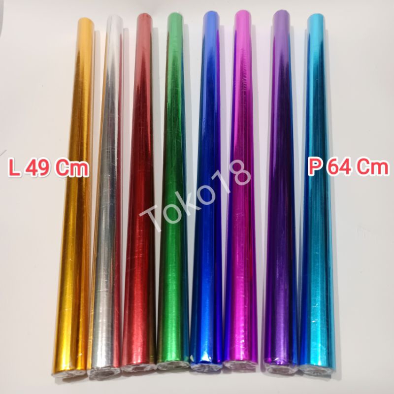 

5 Lembar Kertas Metalik(Ukuran 49×64cm) / Kertas Metalik Mengkilap