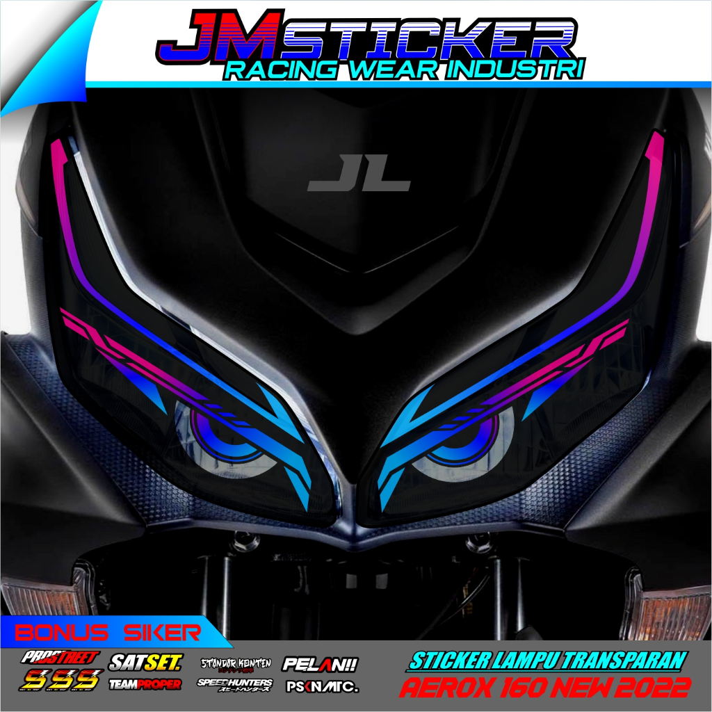 Sticker Lampu AeroX & Alis Motor AeroX 160 New Variasi - Motorcycle