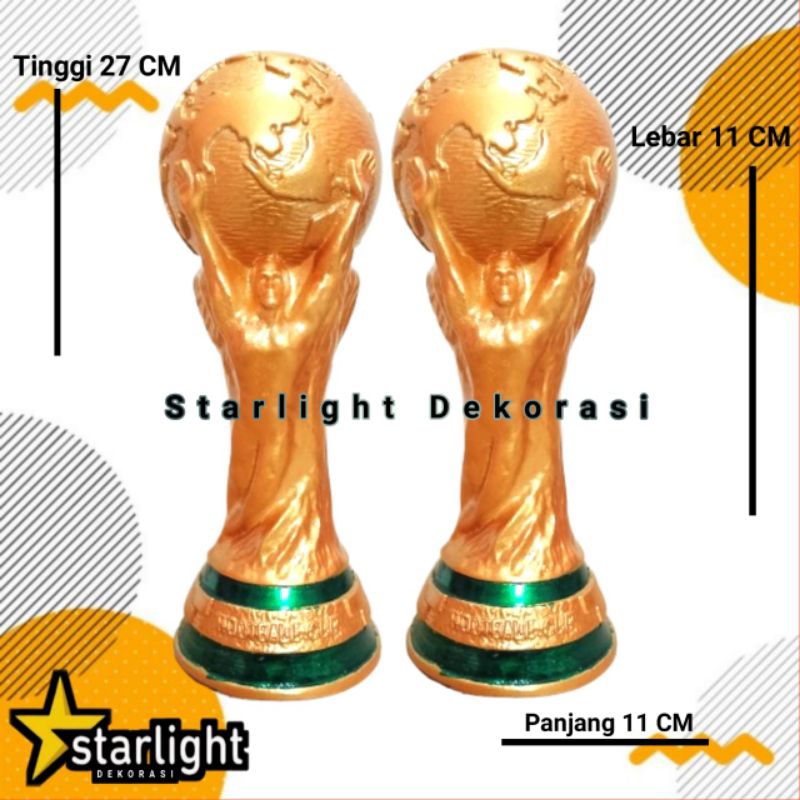 Piala Dunia / Trophy Piala Dunia Unik Aesthetic Murah Tinggi 27cm