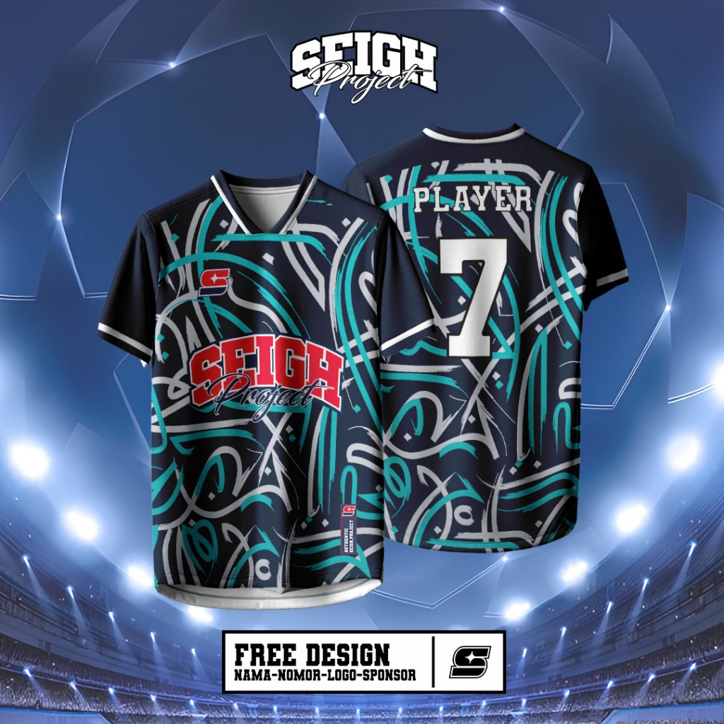 Jersey Bola/Futsal Motif Batik Free Desain Custom