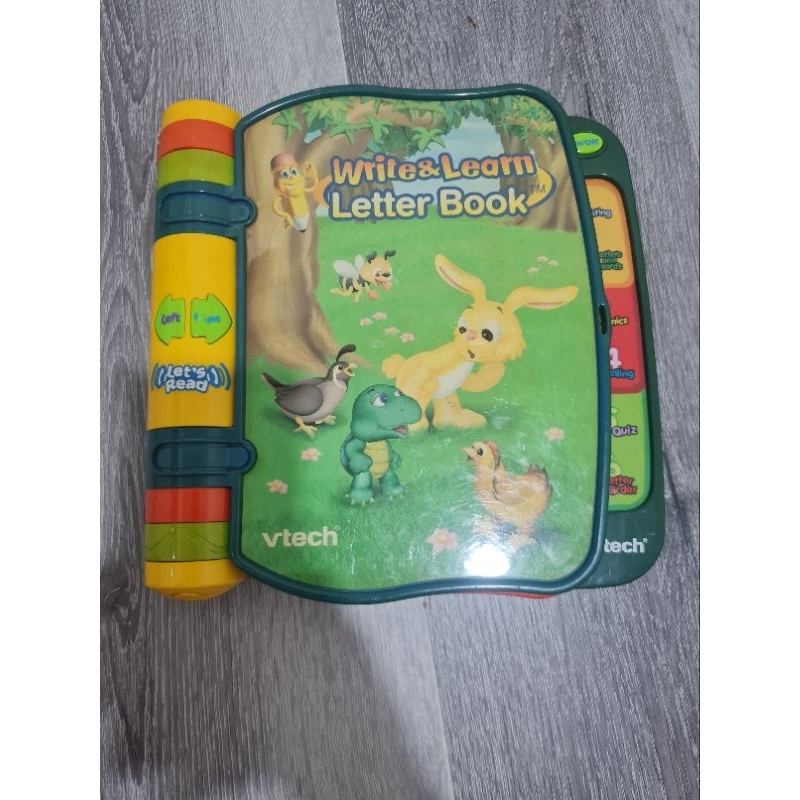 preloved sound book buku mainan edukasi anak VTECH write learn letter