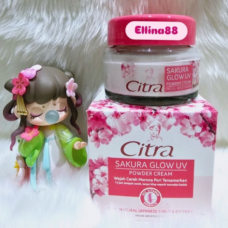 citra sakura glow UV powder cream facial moisturizer 40gr