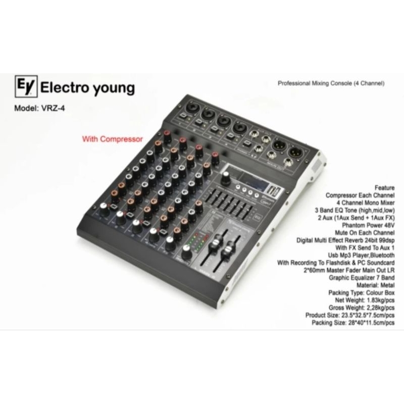 Mixer Audio ELECTRO YOUNG VRZ-4 Original