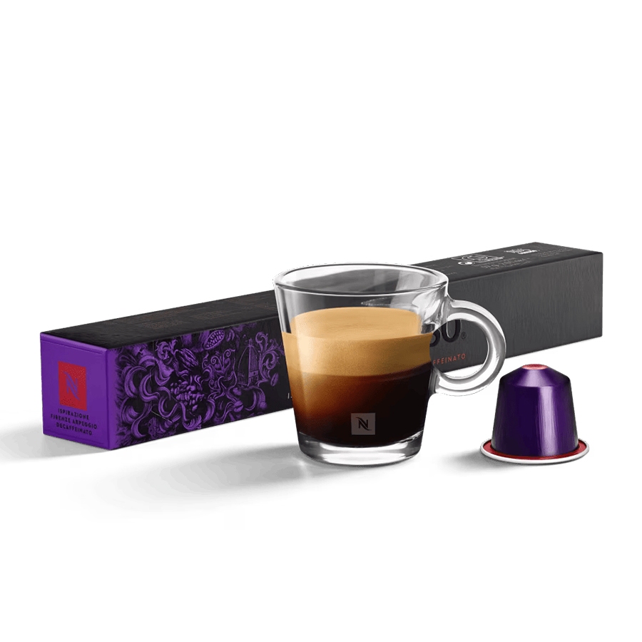 

Nespresso Ispirazione Italiana Firenze Arpeggio Decaffeinato Coffee Capsule / Kapsul Kopi - 10 Capsules