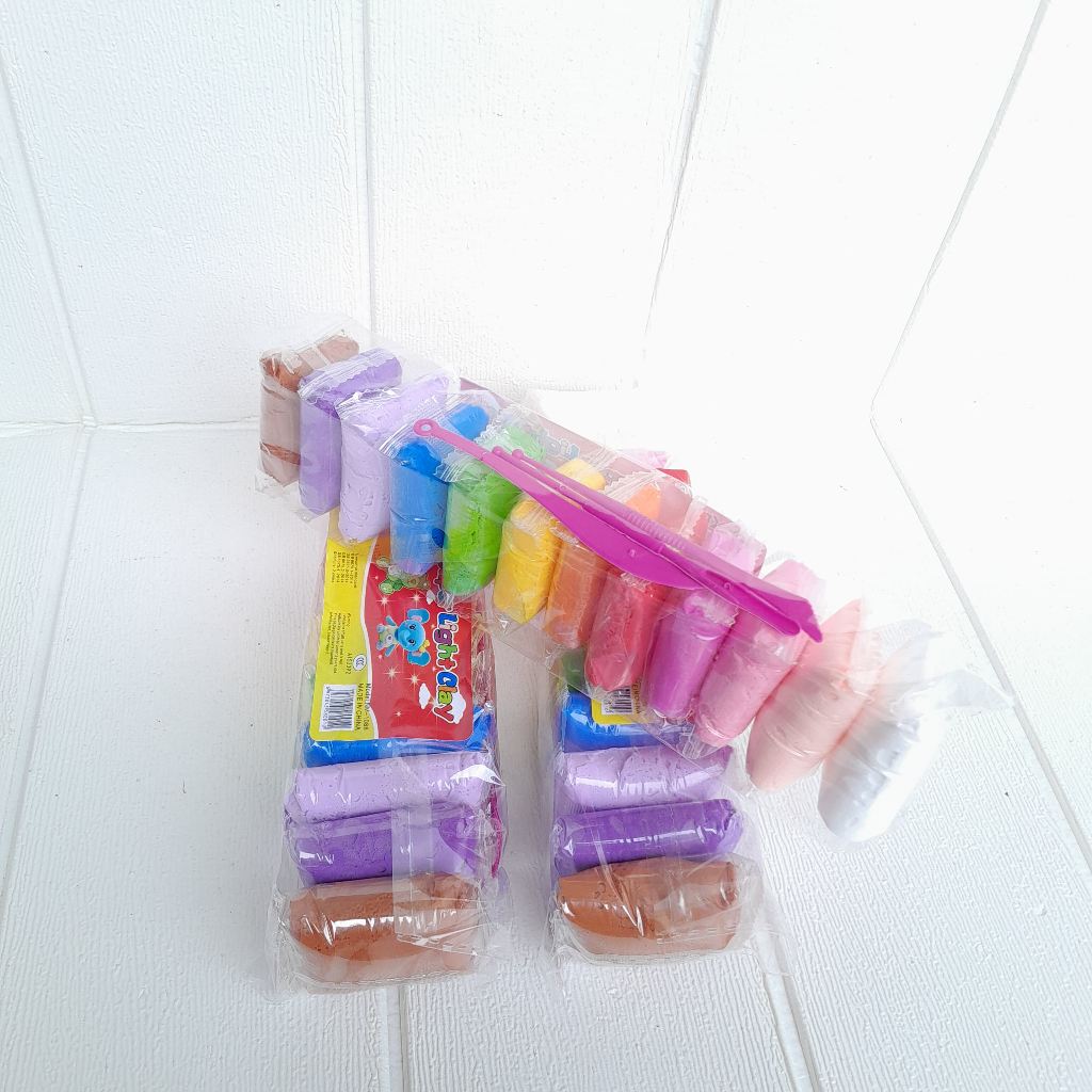 

MAINAN CLAY ANAK 12 WARNA 90 GRAM REAL