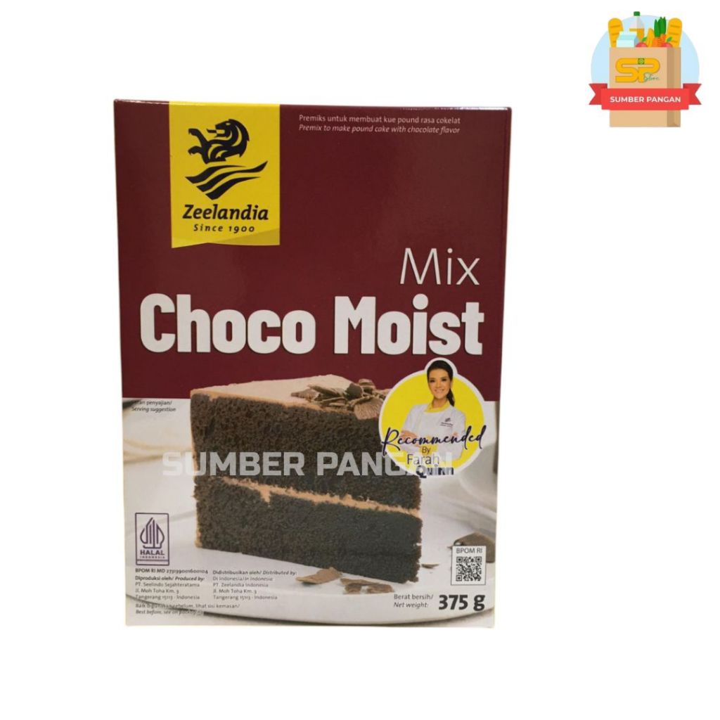 

Zeelandia Choco Moist Mix 375g Tepung Premix Cake Coklat Moist