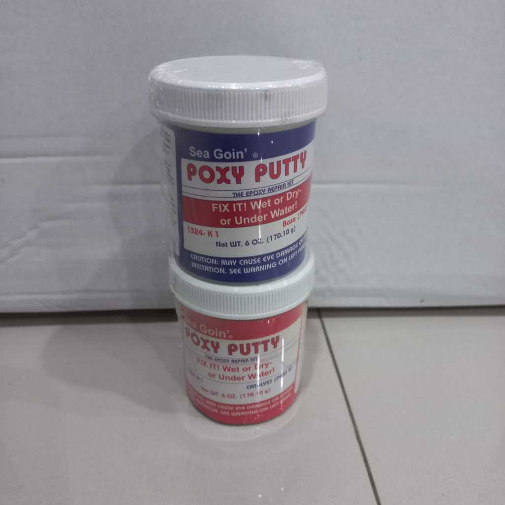 Lem Keramik Dalam Air - Poxy Putty 170gr - Pasang Keramik Tanpa Kuras Air