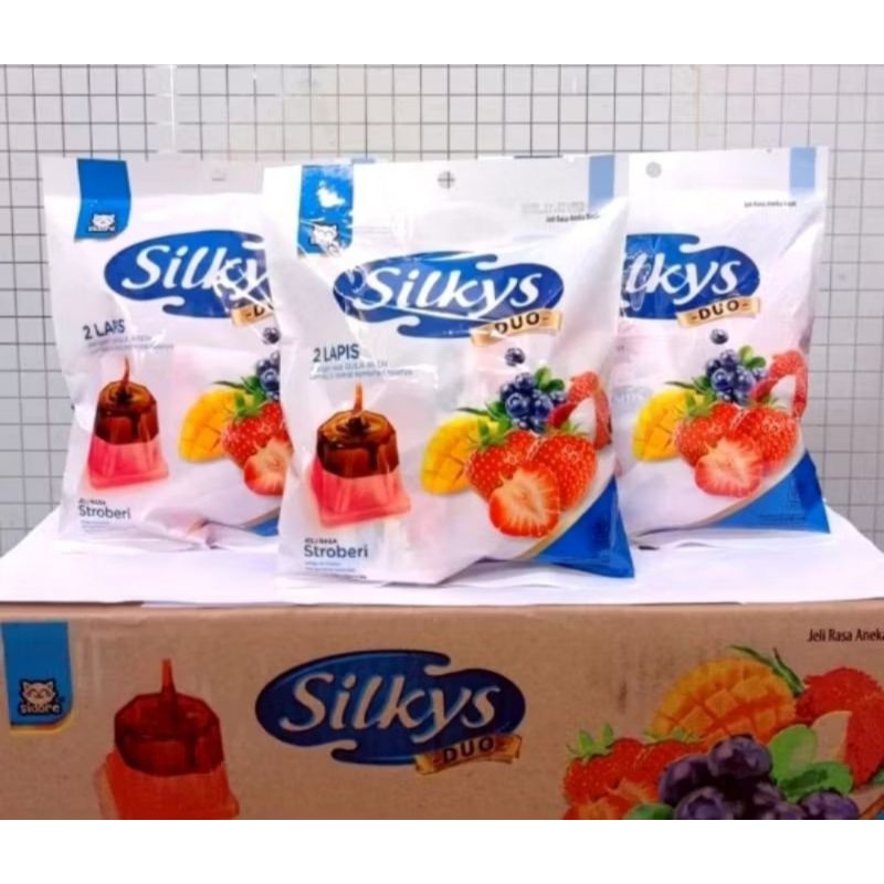 

Puding Silkys Duo isi 30pcs Mix Rasa | Puding Viral Murah 30pcs