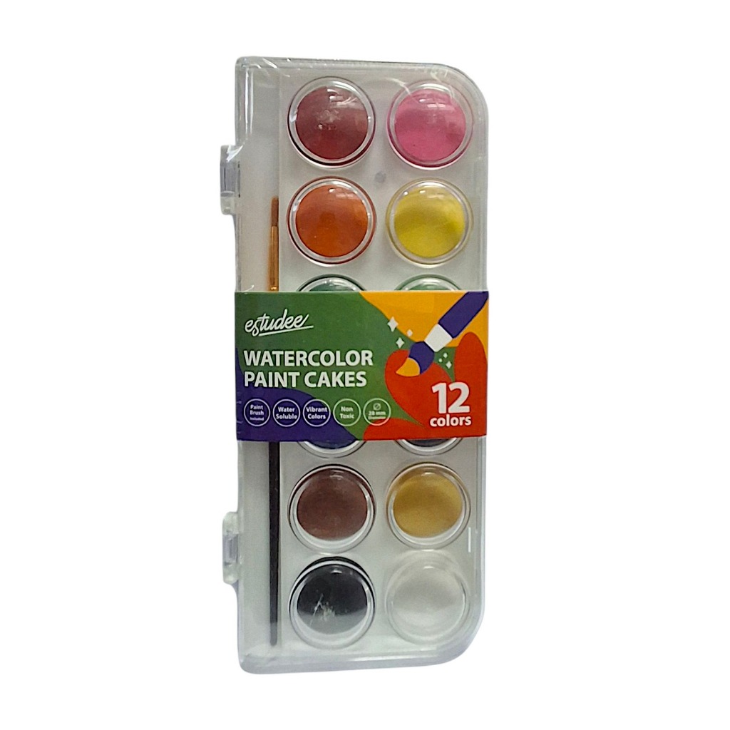 

Gramedia Jayapura - Estudee Watercolor Cake 28Mm Set12 Es-Wc28-12