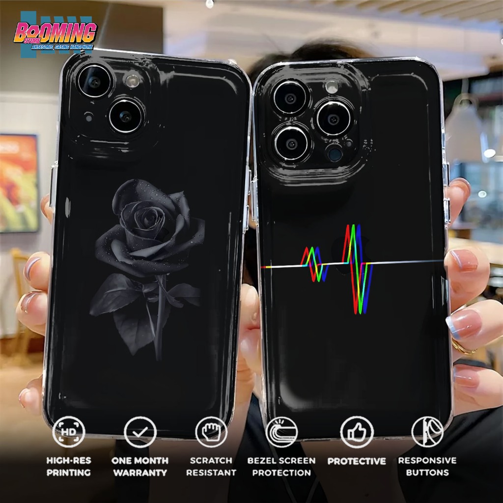 CASE REDMI XIOMI MI 5X MI A1 MI 12 LITE MI 11T 11LITE MI 11 MI 11T PRO MI 12  MI 11  - MOTIF [BLACK 