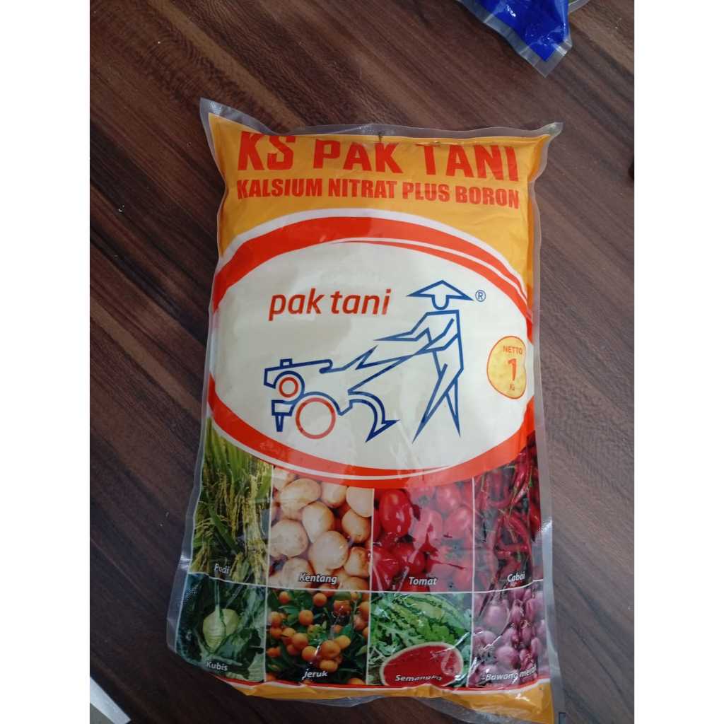 KALSIUM NITRAT PLUS BORON PAK TANI - 1 KG KS Pak Tani 1 Kg Kemasan Pabrik Pupuk