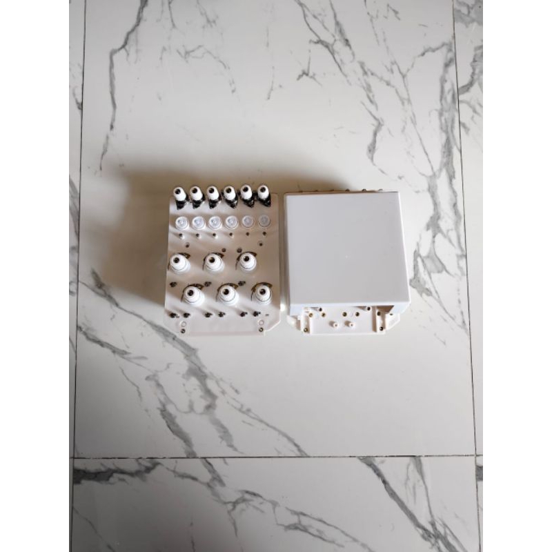 Body kepala kotak putih 6 jarum, untuk mesin Bordir komputer