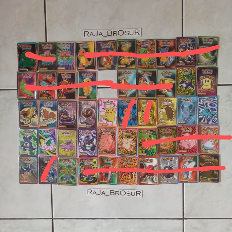 Kartu Stiker Pokemon Card Cup Cup Pop SATUAN