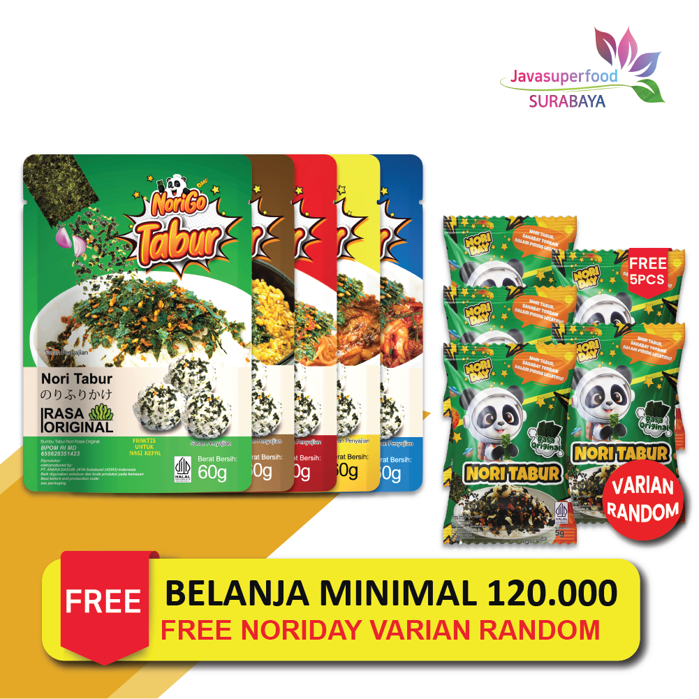 

Nori Tabur Rumput Laut Panggang 60g