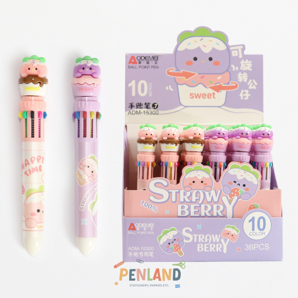 

Pulpen Pen Bolpen Karakter 10 Warna ADM-15300 PL00040 Bisa COD