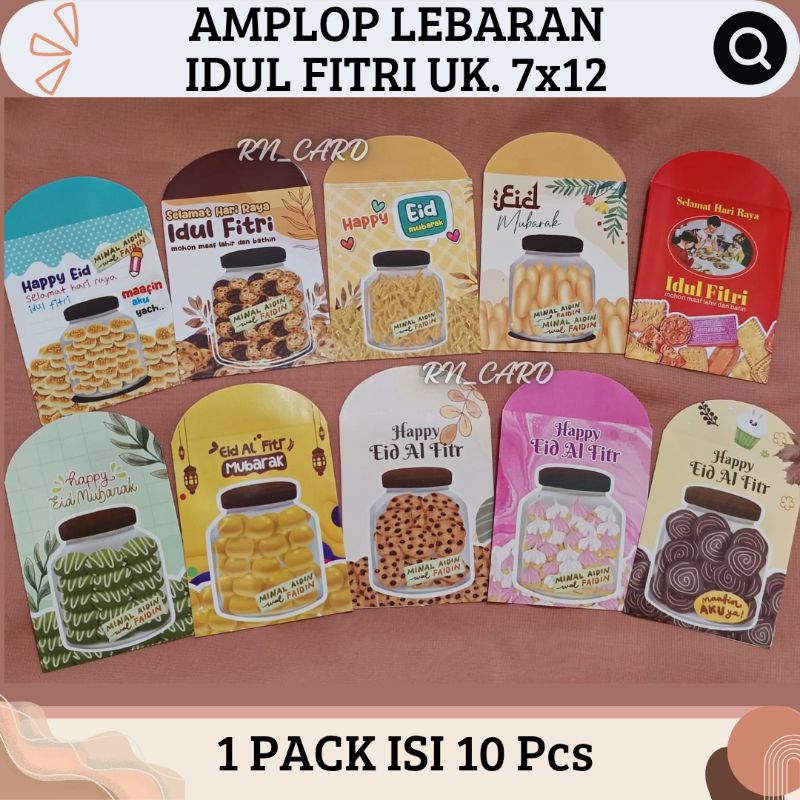 

( 10 PCS ) AMPLOP LEBARAN UK 7 X 12 Cm