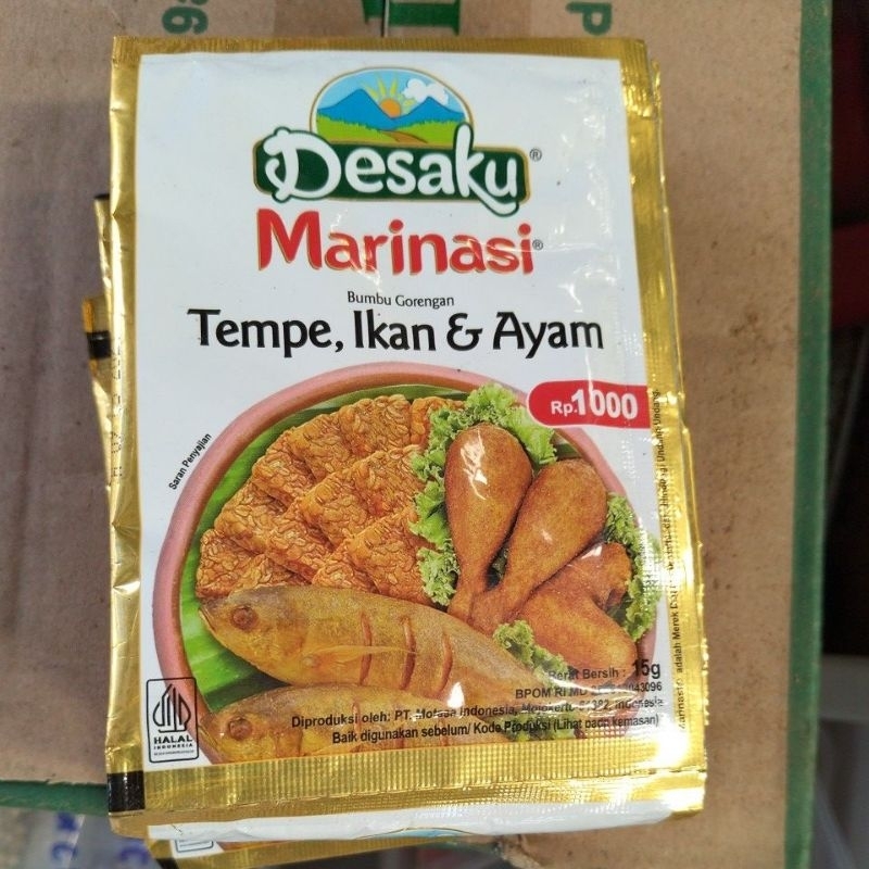 

Marinasi Bubuk Tempe,ikan dan ayam/sachet