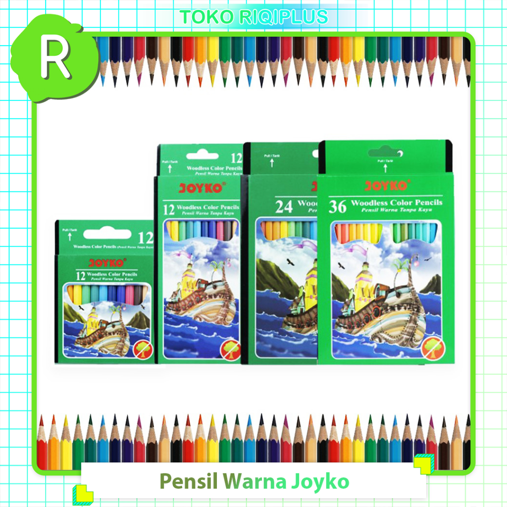 

Pensil Warna Joyko Color Hexagonal Grip