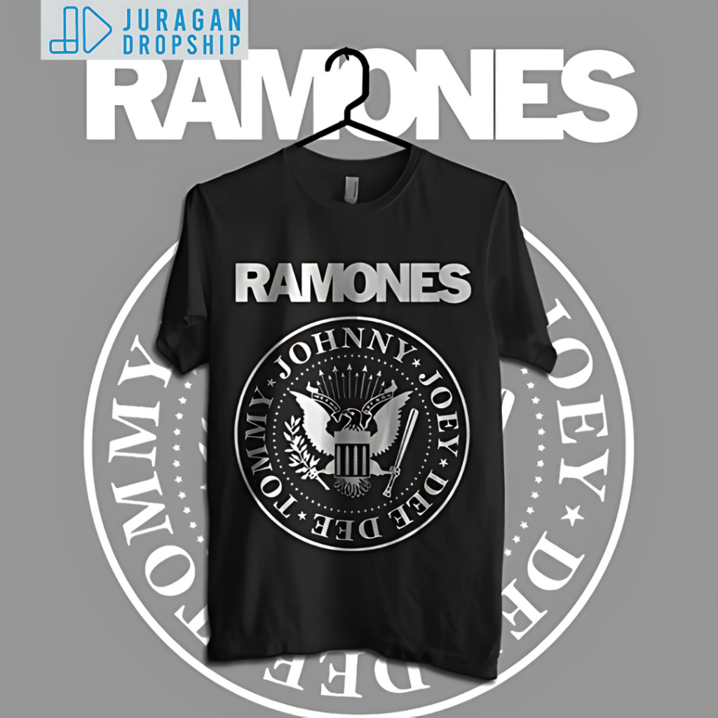 Kaos Pria Wanita Juragan Dropship Ramones