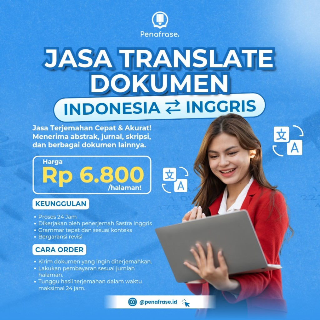 Jasa Translate Dokumen & Jurnal Internasional Inggris-Indonesia: Terjemahan Artikel Ilmiah, Abstrak,