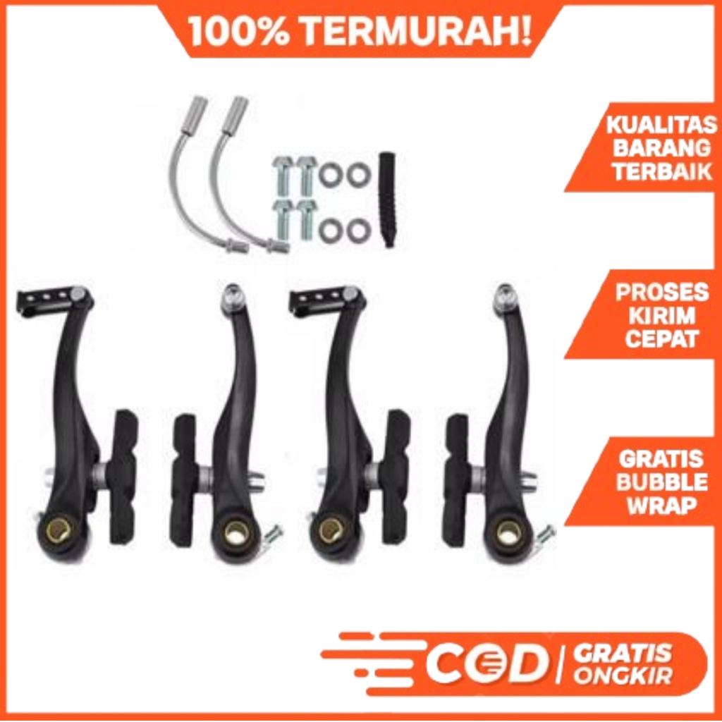 REM SEPEDA VBRAKE FULL ALLOY BLACK SEPEDA LIPAT MTB MINIVELO DLL