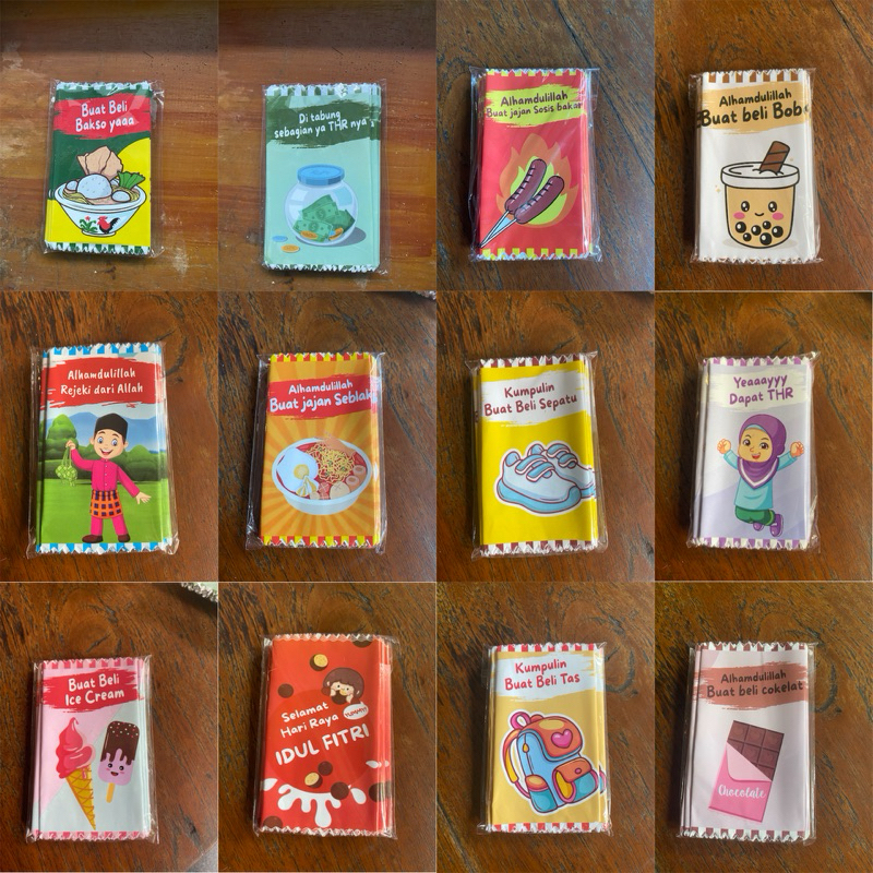 

Amplop lebaran permen isi 10
