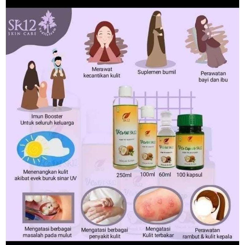 Minyak kelapa VCO SR12/VCO kapsul SR12