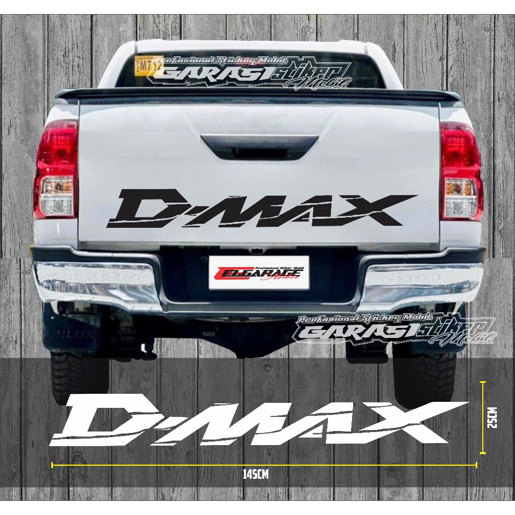 Sticker bak mobil dmax sticker bak belakang mobil dmax terlari stiker mobil dmax keren - garasi stik