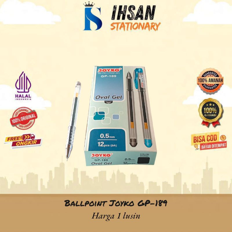 

ballpoint joyko oval gel GP-189 (1 Lusin)