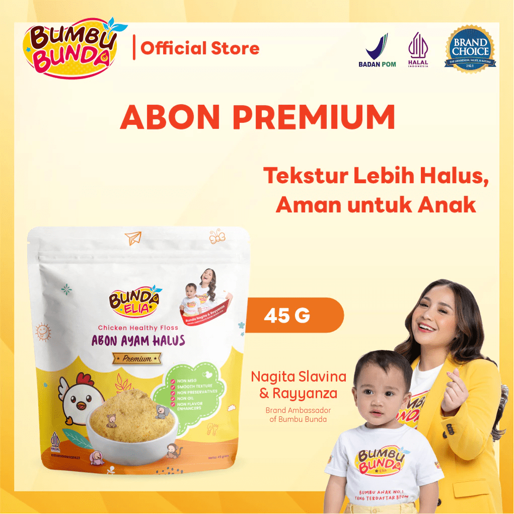 

Bumbu Bunda Elia Abon Sapi MPASI 45gr Abon Ayam Abon MPASI Abon Bayi / Abon Cipung Asli Abon Premium