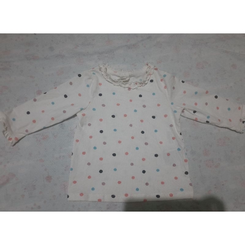h&m jersey polkadot baju anak baby bayi perempuan