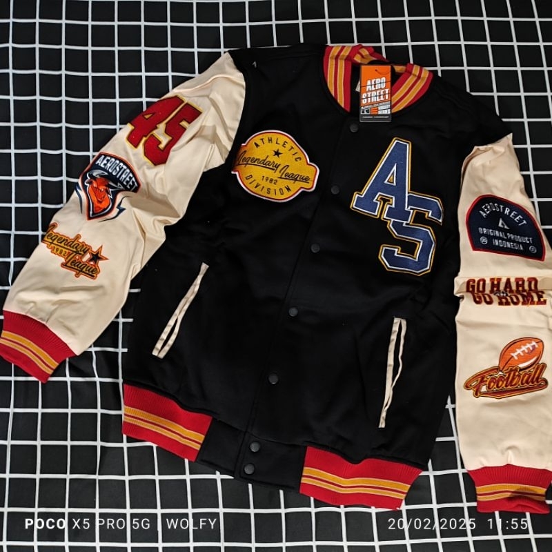 Jaket Aerostreet - Jaket Baseball Batch 1 | Jacket Bomber Hijau Army | Coach Jaket Navy