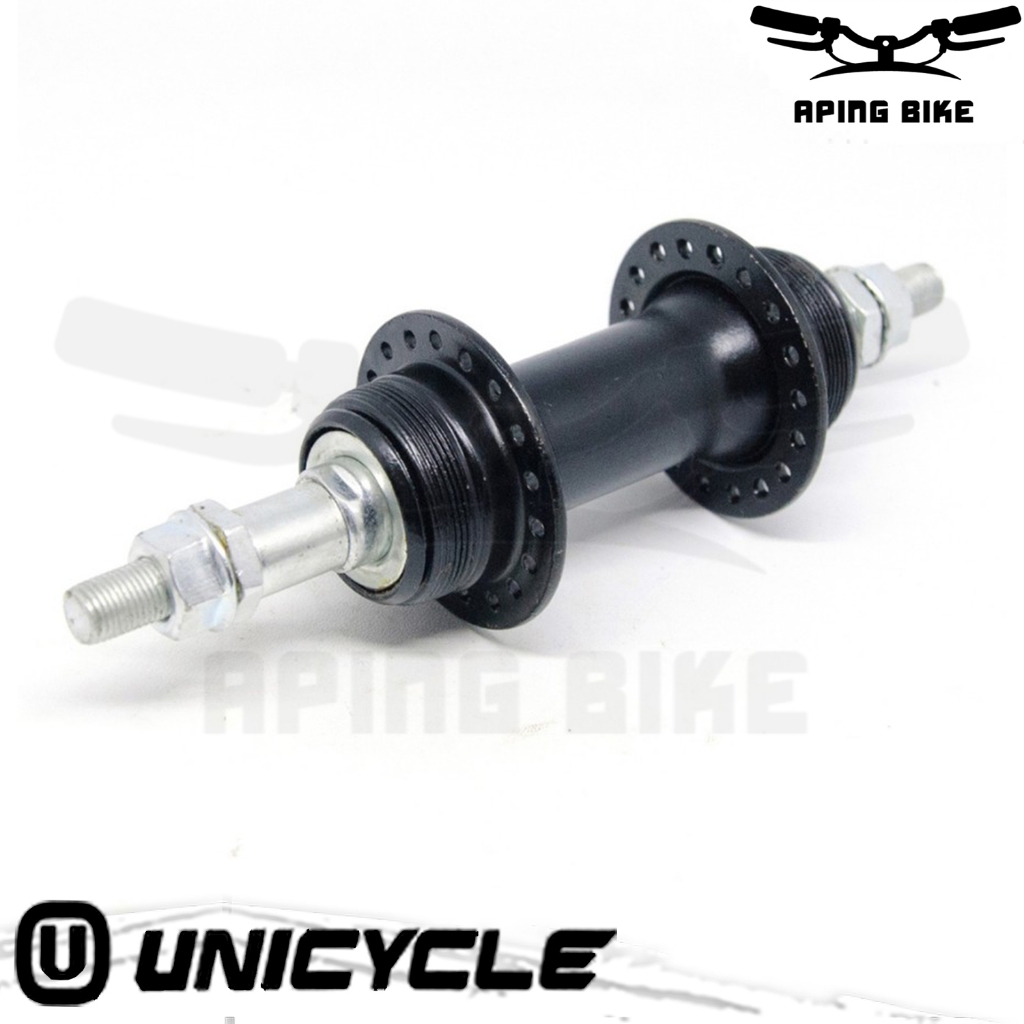 Hub Freehub Sepeda Unicycle Besi 36H 14G Dobel Drat Discbrake MTB Lipat Mini