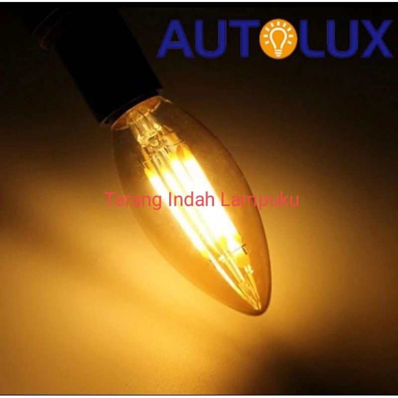 LAMPU LED FILAMEN C35 4W E14 BISA DIMMER - AUTOLUX
