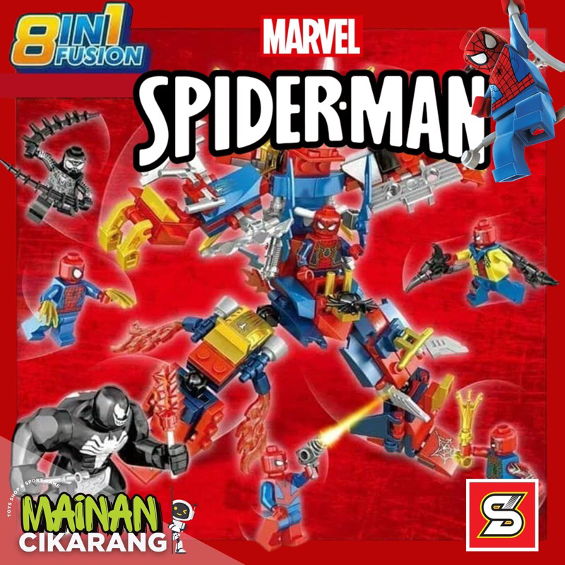 GROSIR MAINAN MURAH BRICK BaLOk sUSUN SY SHENG YUAN SPIDER MAN SERIES SPIDERMAN NO WAY HOME HEROES A