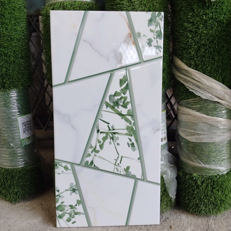 keramik 30x60 putih motif (glossy)/ keramik dinding kamar mandi/ keramik dinding dapur/keramik dekor