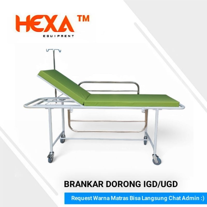 Brankar Pasien UGD IGD Brankar Dorong Bed Periksa Darurat