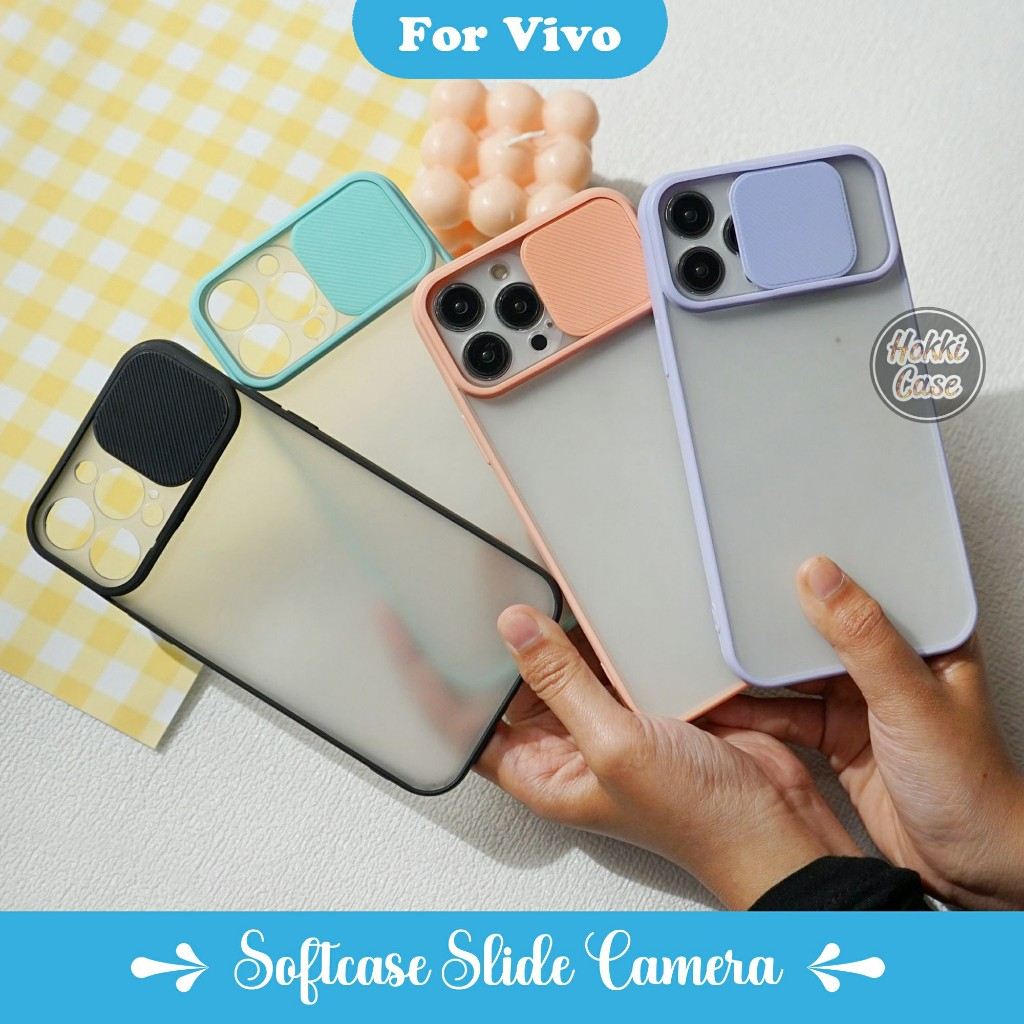 Case Slide Kamera - Case Slide Kamera Vivo  -Softcase Slide Kamera Vivo Y21 Y15S Y12 Y30 Y50 Y91C Y2