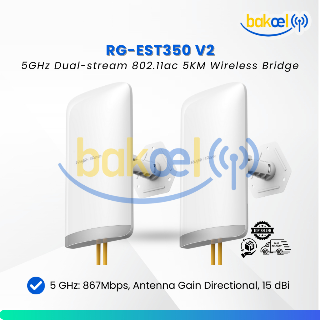Ruijie RG-EST350 V2 Dual-stream 802.11ac 5KM Wireless Bridge