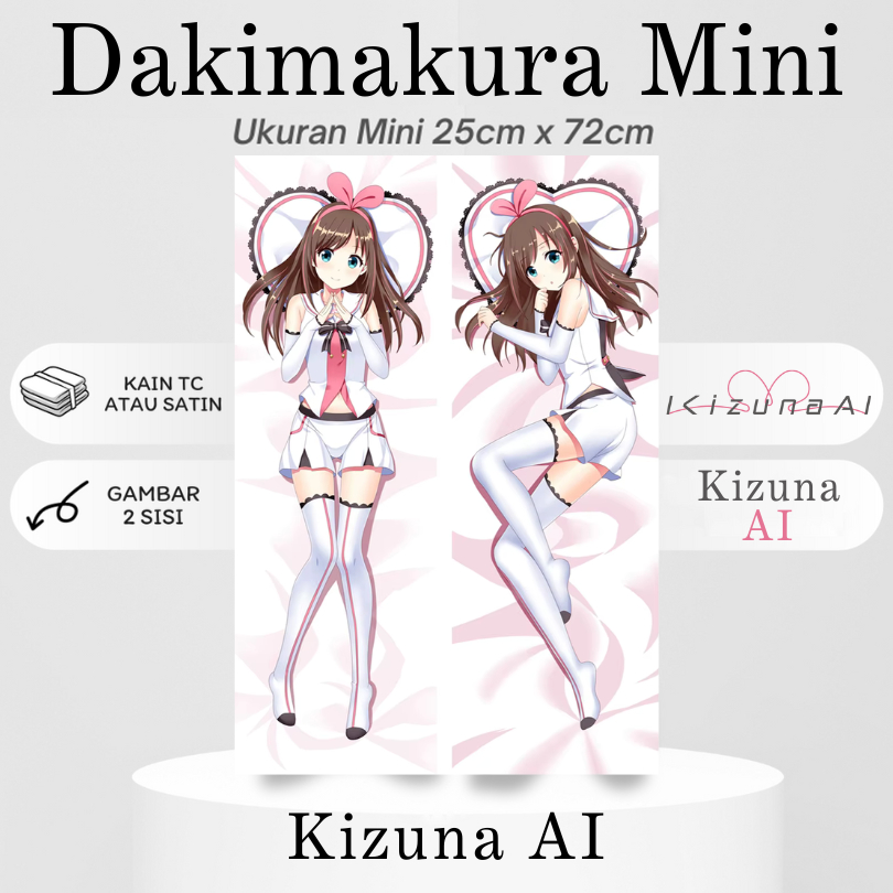 DAKIMAKURA MINI KIZUNA AI VTUBER Bantal Anime Waifu Mini Kizuna AI Inc.